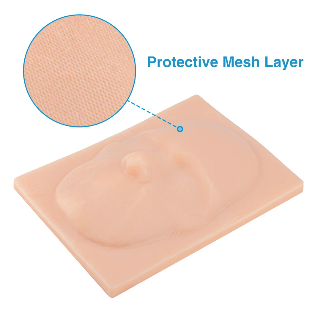 Face Suture Pad for Injection &amp; Acpuncture Practice 3 in 1 Multifunctional Silicone Face Aesthetics and Cosmetology Model