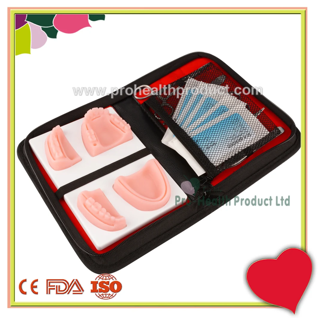 Dental Suture Pad Dental Suture Modek Kit Gum Suture Practice Kit with Pouch 5 tools Dental Surgical Training