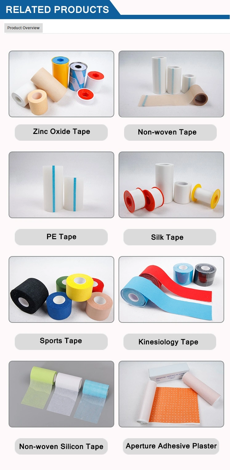 Adhesive Sports Tape Cotton Fabric Latex or Latex Free Glue With Various Colors Strong Adhesion for Athletes Rigid Strapping Bandage