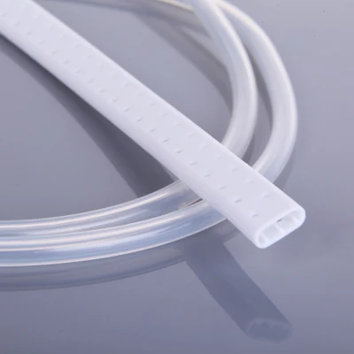 Silicone Drainage Tube of Medical Supply Flat Perforated