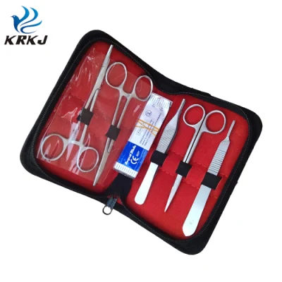 10 Pieces Stainless Steel Surgical Instruments Veterinary Suture Practice Kit