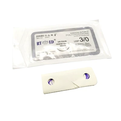 Absorbable Monofilament Pdo Surgical Sutures with Sharp Needle