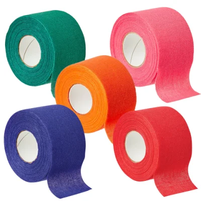 Custom Size Colorful Rigid 100% Cotton Medical Finger Weightlifting Body Sports Strapping Athletic Adhesive Tape