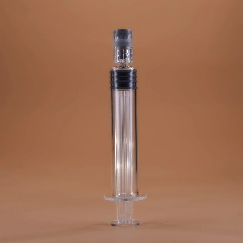 Medical/Cosmetic Borosilicatee Glass Syringe Prefillable Injection Syringe Luer Lock with/Without Cap Needle