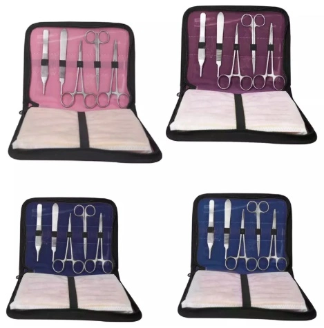 Medical Surgical Training Suture Practice Kit Pouch with 5 Tools &amp; Pad