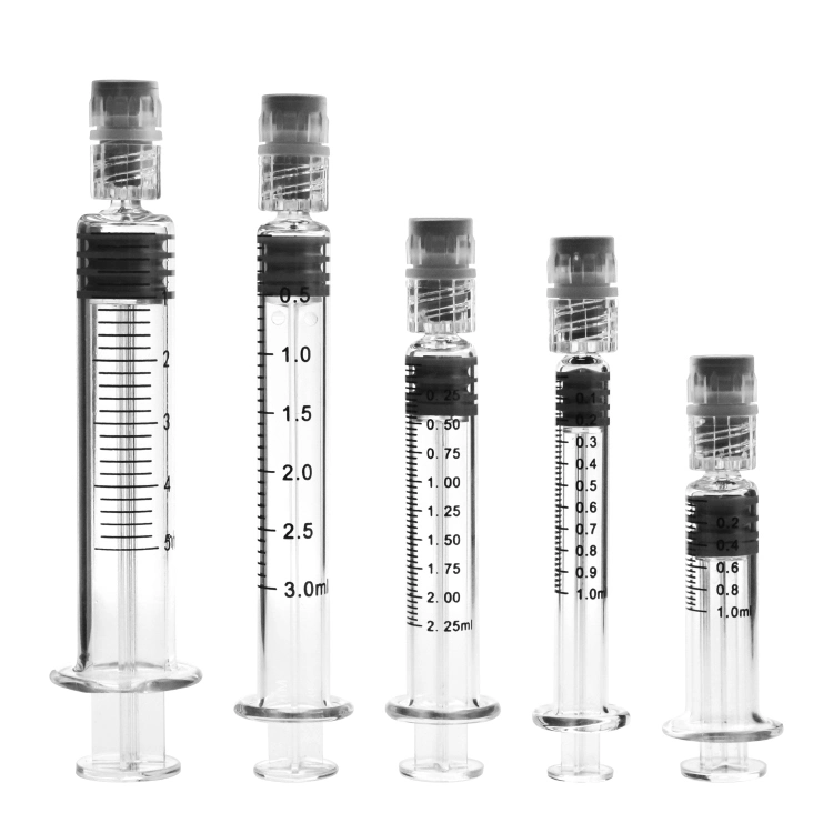 1ml 2.25ml 3ml 5ml Disposable Injection Medical Glass Prefilled Syringe
