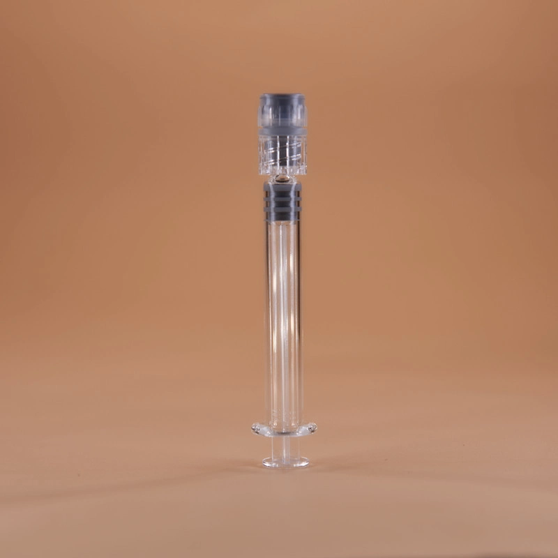 Medical/Cosmetic Borosilicatee Glass Syringe Prefillable Injection Syringe Luer Lock with/Without Cap Needle
