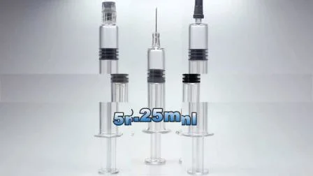 Disposable Glass Syringe with Needle or Luer Lock