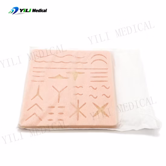 Face Suture Pad for Injection & Acpuncture Practice 3 in 1 Multifunctional Silicone Face Aesthetics and Cosmetology Model