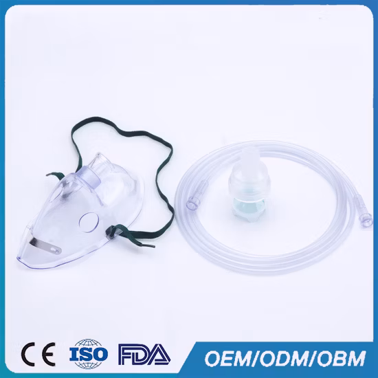 Medical Equipment Simple Oxygen Mask/Nebulizer Mask/CPR Mask/Face Mask with Cushion