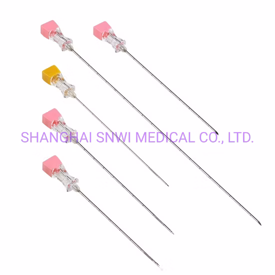 Sterile Spinal Anesthesia Needle Pencil Point Quincke Bevel CE ISO